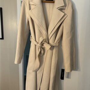 Cream Belted Coat